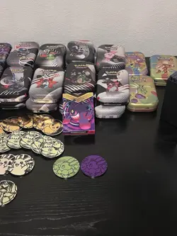 Pokemon Tcg -Empty Tin Lot (26) - Hard Plastic Card Protector (21) & More - Image 4
