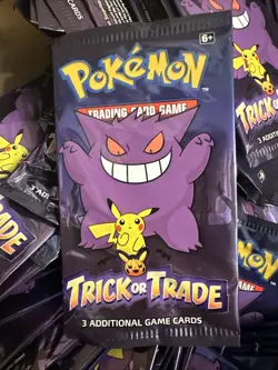 114 Pack Pokemon Trick or Trade Card Game Packs 2022 Halloween Card Lot Bundle - Image 1