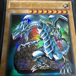 Vintage 1996 Yugioh Blue-Eyes White Dragon SDBE-EN001 Holo Card 1st Edition #1 - Image 4