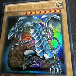 Vintage 1996 Yugioh Blue-Eyes White Dragon SDBE-EN001 Holo Card 1st Edition #1 - Image 5