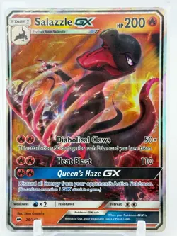 Salazzle GX - 25/147 - Ultra Rare - Burning Shadows - Pokemon Card - NM/M - Image 1