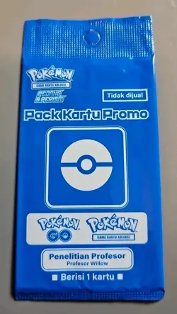 Pokemon TCG Indonesian Pokemon Go Professor Willow Promo Card Set Of 3 - Image 2
