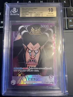 Beckett Gold Label Magellan L Leader Parallel OP02-071 One Piece Card Japanese - Image 1