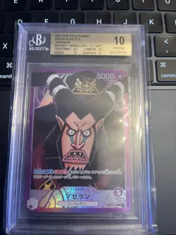 Beckett Gold Label Magellan L Leader Parallel OP02-071 One Piece Card Japanese - Image 3