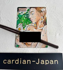 Hand Painted Altered MTG Card,Anime Girl,waifu [Excellent]FromJapan #s1 mountain - Image 1