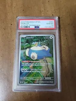 2023 Pokemon TCG Snorlax 051 Scarlet & Violet 151 Promo Card PSA 10 - Image 1