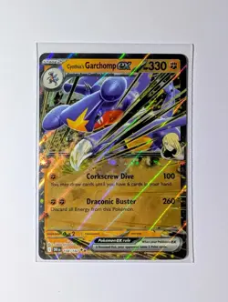 2025 Destined Rivals Cynthia's Garchomp EX - 104/182 Pokemon Card - NM - Image 1