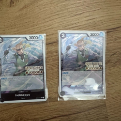2x One Piece Helmeppo (Judge) (ST06-010/577) One Piece Promotion Cards NM FOIL - Image 1