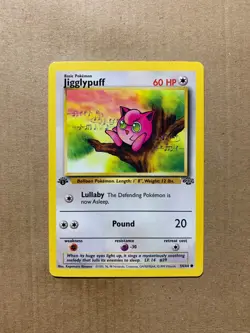 1st Edition Jigglypuff 54/64 Jungle Set - Common Pokemon Card - NM/Mint - Image 1