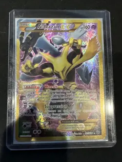 Pokemon TCG Alakazam EX Holo Full Art Ultra Rare 2016, 125/124 Card - Image 1