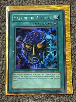 Mask Of The Accursed LON-019,m Holo Foil Yu-Gi-Oh Card - Image 1