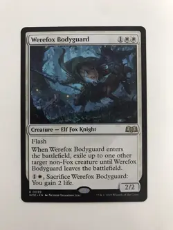 Werefox Bodyguard MTG Magic the Gathering Card NM Near Mint WOE - Image 1