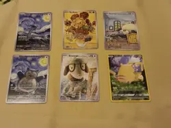6 Starry Night Pokemon x Van Gogh Promo Card - NM - Image 1