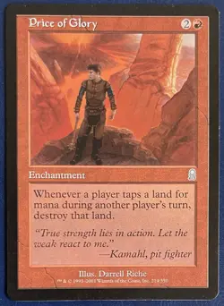 MTG - Price of Glory - Odyssey #214 - Magic the Gathering - Image 1