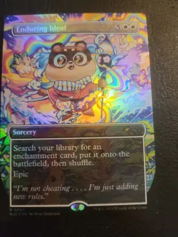 Enduring Ideal MTG Magic Secret Lair Drop SLD Borderless Rainbow FOIL #887 LP - Image 1