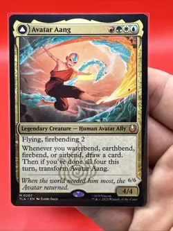 1x Avatar Aang Avatar: The Last Airbender Regular Mythic rare 0207 NM x1 - Image 2