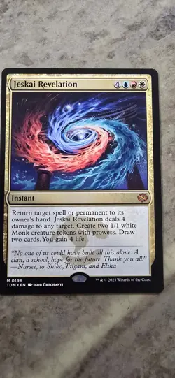 Jeskai Revelation Tarkir: Dragonstorm Regular Instant Mythic MTG - Image 1