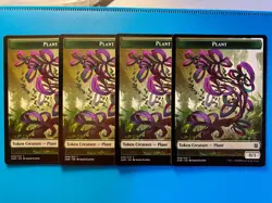 MTG 4x Plant Token # 8 Zendikar Rising Magic the Gathering x4 NM - Image 1