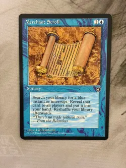 Merchant Scroll - NM - Magic the Gathering Homelands - Image 1