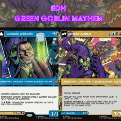 EDH - Green Goblin Mayhem, MTG Commander Deck, Bracket 2, Spider-Man x MTG - Image 1