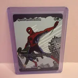 Heroic Intervention Borderless - N/M - Spider Man - MTG Magic The Gathering Card - Image 1