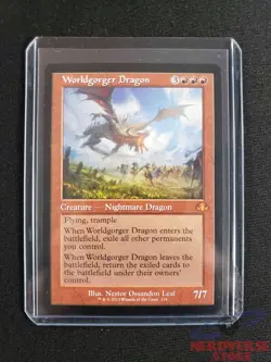 Worldgorger Dragon #334 Retro Frame MtG Dominaria Remastered R - Image 1
