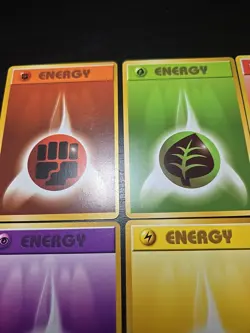 Pokemon TCG Vintage Base Japanese Complete Energy Lightning Water Psychic 1996 - Image 4