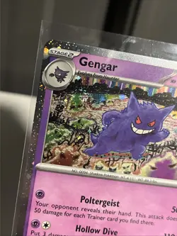 Pokemon TCG Gengar 094/165 151 Cosmos Holo Double Swirl Near Mint - Image 1