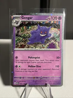 Pokemon TCG Gengar 094/165 151 Cosmos Holo Double Swirl Near Mint - Image 3