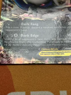 Pokemon Card - Absol EX - Holo Black Star Promo (XY62) XY Era *HP* - Image 2