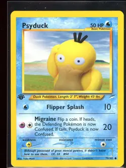 Psyduck 79/105 1st Edition Ex/NM Neo Destiny Common Pokemon - Image 1