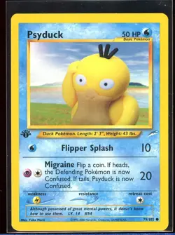 Psyduck 79/105 1st Edition Ex/NM Neo Destiny Common Pokemon - Image 3