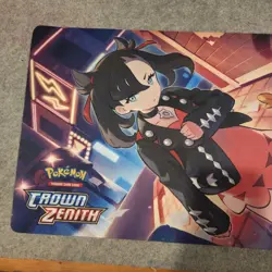 MORPEKO PLAYMAT MARNIE CROWN ZENITH POKEMON NEW RUBBER 23" X 13" - Image 2