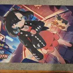MORPEKO PLAYMAT MARNIE CROWN ZENITH POKEMON NEW RUBBER 23" X 13" - Image 3