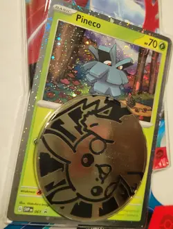 Pokemon TCG:Scarlet And Violet Paradox Rift Pineco W/coin Collectible - Image 5