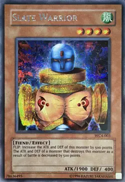 Slate Warrior WC4-003 Promo Prismatic Secret Rare LP - Image 1