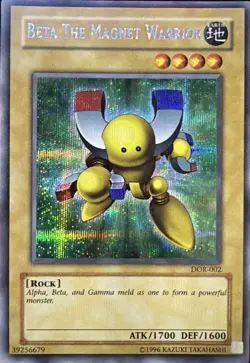 Beta The Magnet Warrior DOR-002 Promo Prismatic Secret Rare LP - Image 1