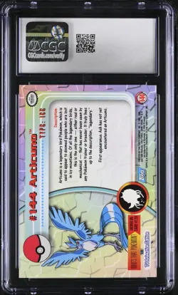 CGC 8.5 Articuno Topps 2000 Series 3 144 Silver Foil Pokemon Card - Image 2