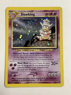Slowking 14/111 Neo Genesis Holo *Swirl* Vintage Pokemon Card - Image 1