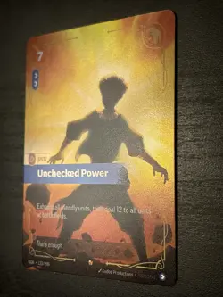 Riftbound League Of Legends Origins Epic Foil Unchecked Power 123/298 NM Card - Image 2