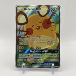 Pokemon TCG Dedenne GX Alternate Art Promo Holo Card 195a/214 NM Condition - Image 1