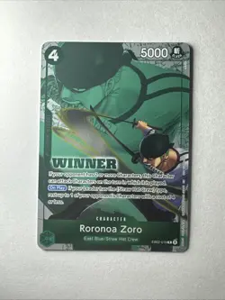Roronoa Zoro (Winner Pack 2025 Vol. 3) EB02-019 One Piece Promo Card Foil - Image 1