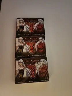 Rare Lot Of 3 InuYasha TCG Feudal 2 Player Starter Deck CCG Card Game NEW SEALED - Image 2