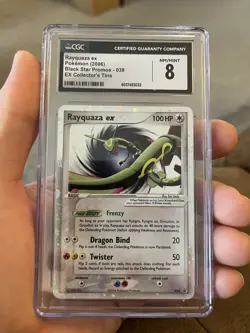 CGC 8 Rayquaza ex 2006 Black Star Promos 039 Holo Pokemon Card - Image 1