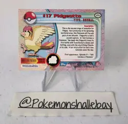 Pidgeotto #17 - Pokemon Topps Series 1 Card *NM* Holo - BLUE LABEL - Image 4