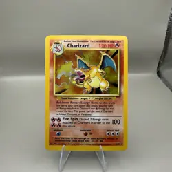 Pokemon TCG Charizard Base Set Holo Unlimited Rare Card 4/130 LP+ Condition - Image 1