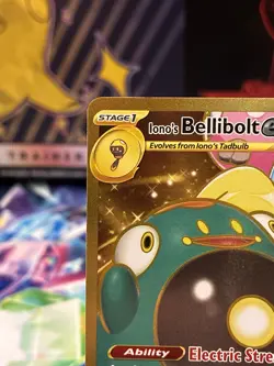 Pokemon TCG Ionos Bellibolt ex 188/159 Journey Together Gold Hyper Rare Card NM - Image 2