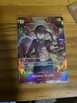 Promo One Piece CARD Treasure Booster Monkey.D.Luffy ST10-006 SR NEW - Image 1