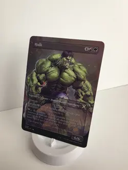 Mtg Magic Hulk Borderless Playtest Card Commander EDH NM Marvel Comics Matte - Image 1