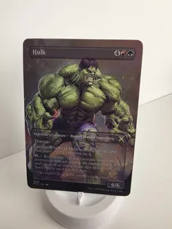 Mtg Magic Hulk Borderless Playtest Card Commander EDH NM Marvel Comics Matte - Image 2